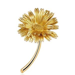 💛NEW Elegant Gold Flower Daisy Brooch 💛